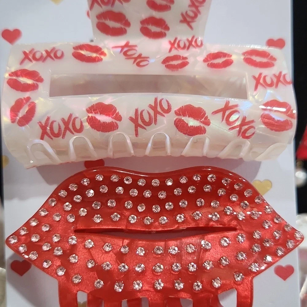❤️▪️ Piper K ▪️Valentines Love Day claw hair clips set of 2! ✨️❤️ NWT